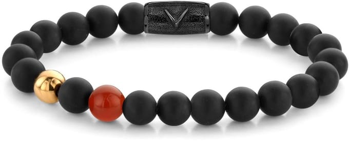 Rebel & Rose Gold & Red Eye - 8mm - RR-8DV07-B-17.5 cm