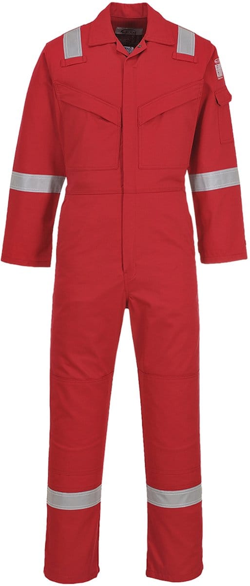 Portwest Aberdeen Vlamvertragende Antistatische Overall FF50 - Rood - 48
