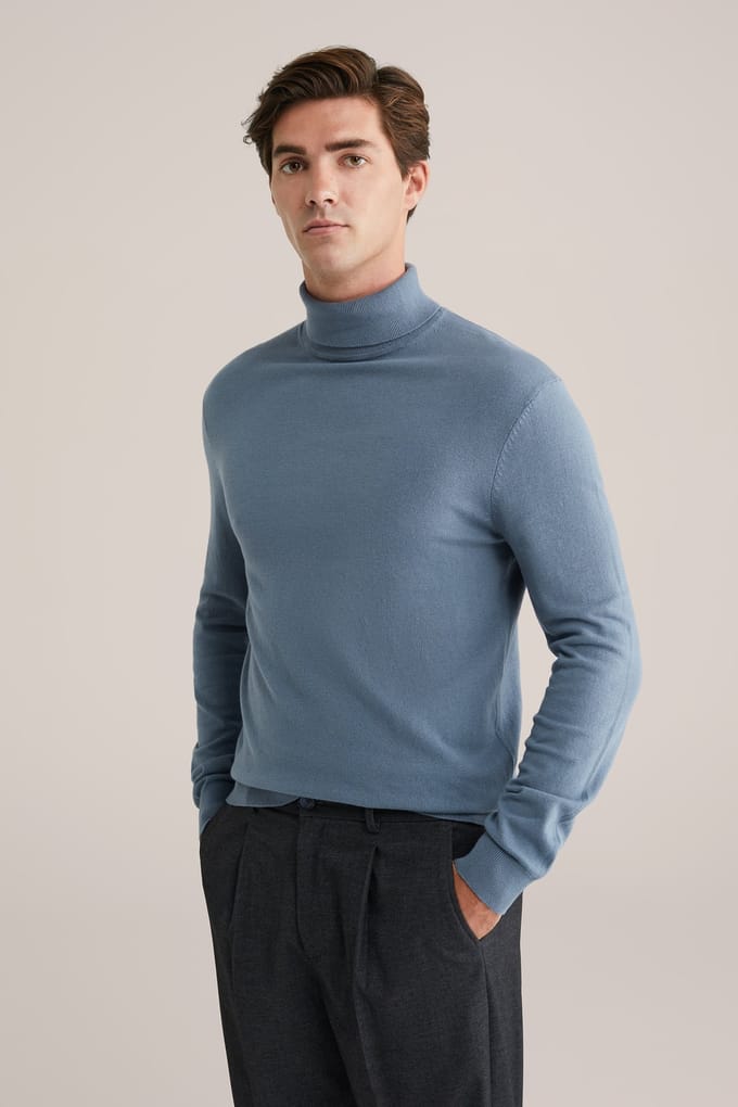 WE Fashion Pullover Greyish Blue Taglia: S | Dolcevita Outlet | Uomo | Blu