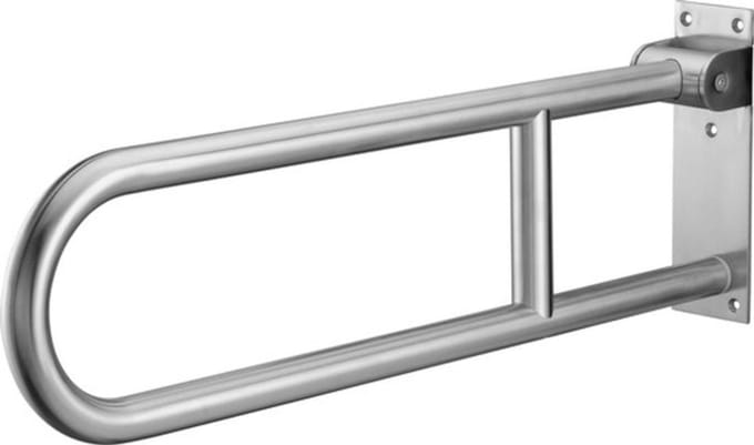 Toiletbeugel RVS opklapbaar 76 cm, wandbeugel, toiletsteun - Luxe geborstelde afwerking