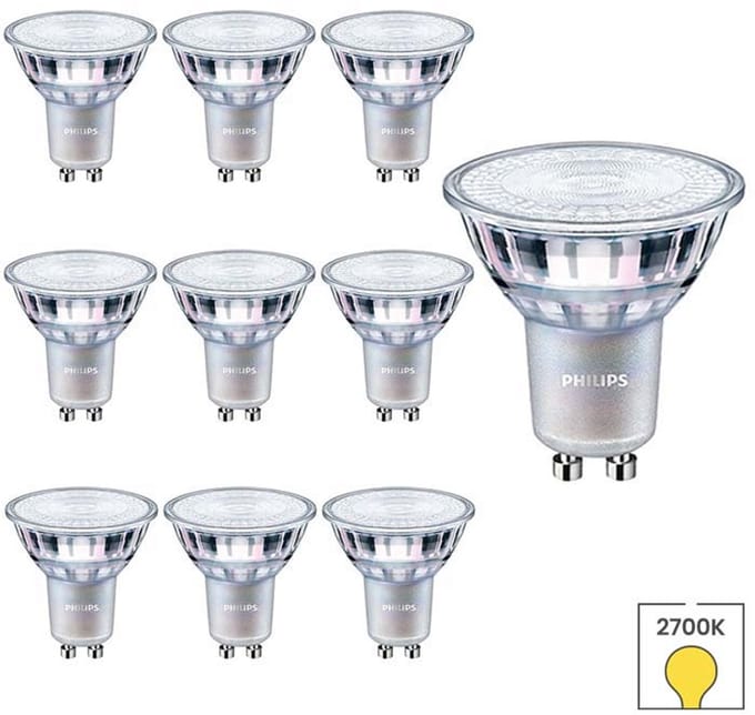 Philips GU10 LED Lamp - 10-pack - 4.6W - 2700K Warmwit Licht