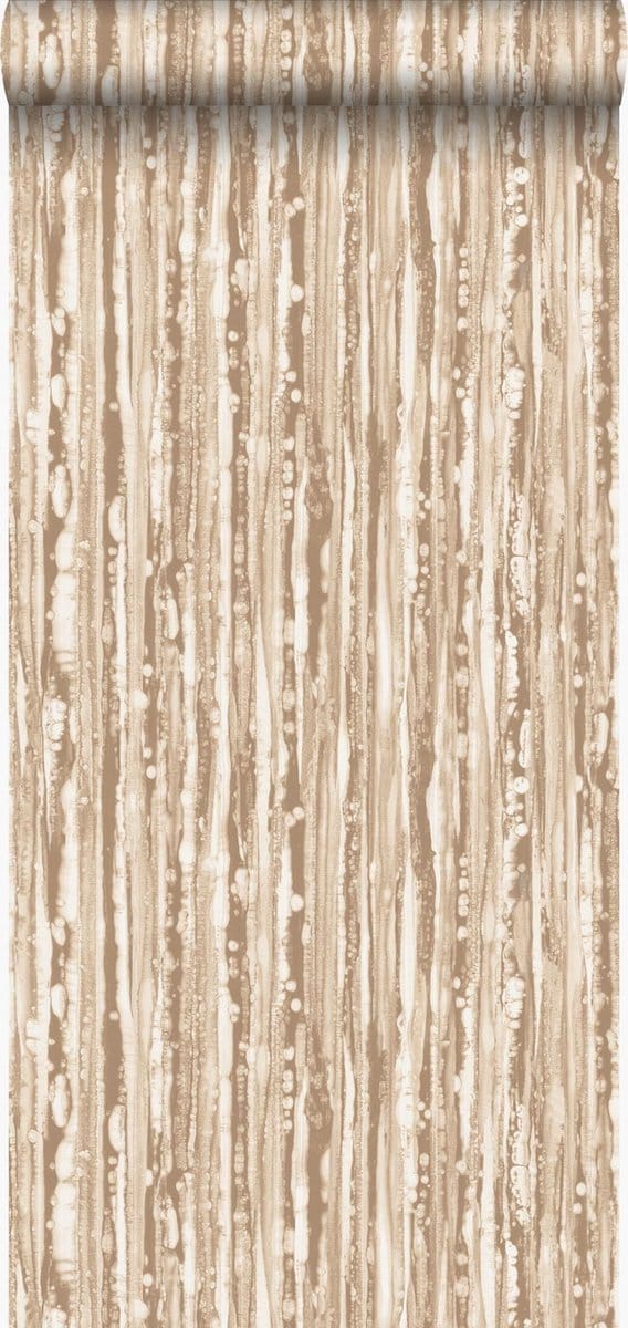 Origin Wallcoverings behang strepen glanzend brons - 53 cm x 10.05 m - 347217