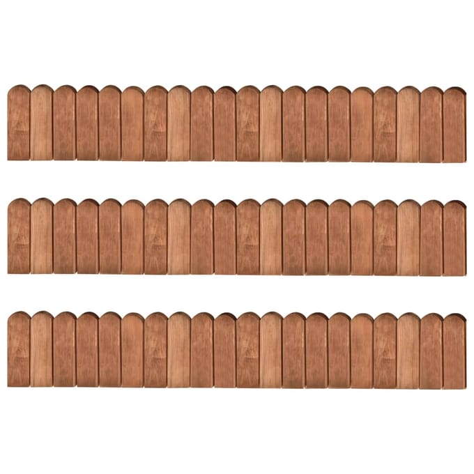 vidaXL - Gazonranden - 3 - st - 120 - cm - geïmpregneerd - grenenhout