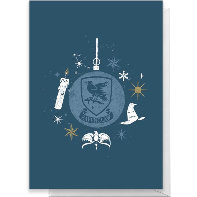 Harry Potter Ravenclaw Christmas Greetings Card - Standard Card