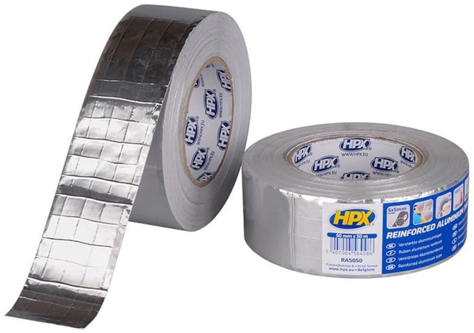 HPX versterkte aluminiumtape - aluminium - 50 mm x 50 m
