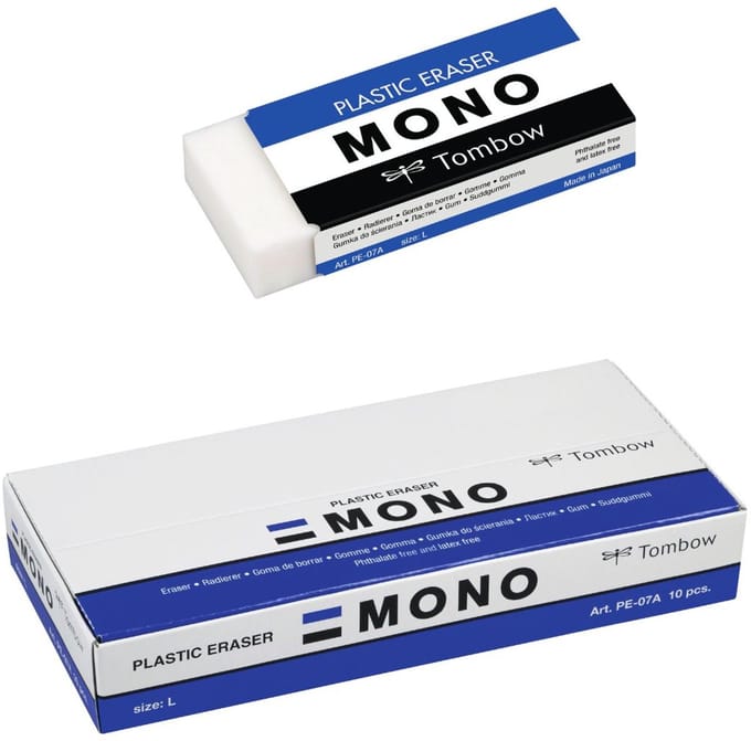 Tombow Eraser - MONO L - Gum - 38 g - 10 Stuks