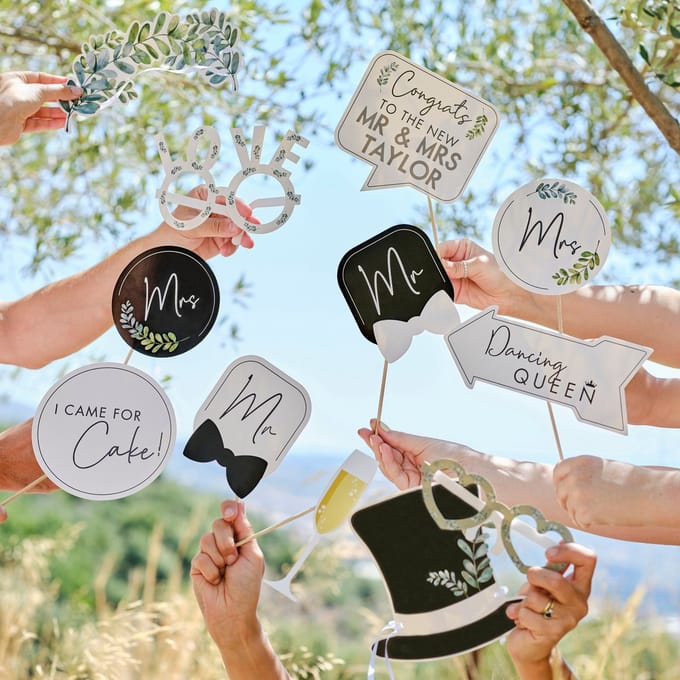 Ginger Ray - Ginger Ray - Personaliseerbare photoboothprops just married