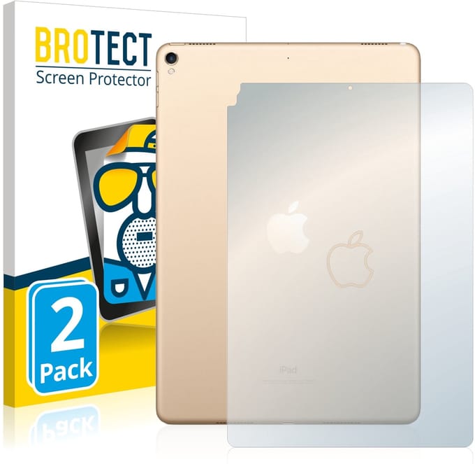 BROTECT - Screenprotector voor Apple iPad Pro 10.5" 2017 (Achterkant) - Folie Beschermfolie matte 2 Stuks
