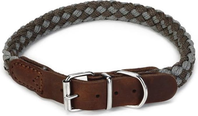 Beeztees Korda - Halsband Hond - Grijs/Lichtgrijs - 47-53 cm