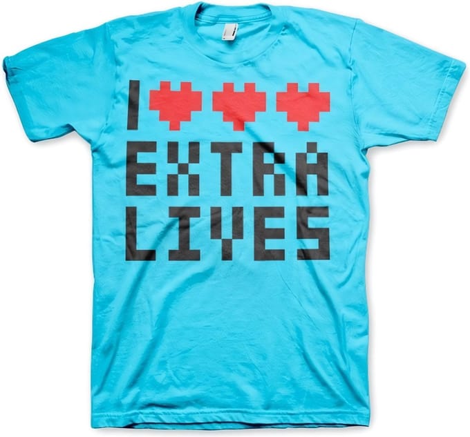 Hybris I Love Extra Lives T-shirt Skyblue