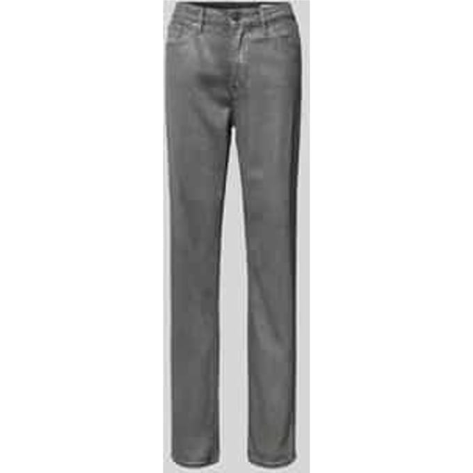 Straight fit jeans met katoen