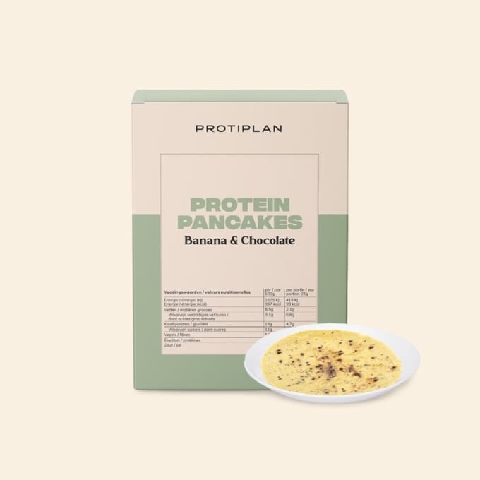 Protiplan - Proteïne Pannenkoeken Banaan Chocolade - 7 x 25 g - Eiwitrijk - Koolhydraatverlaagd