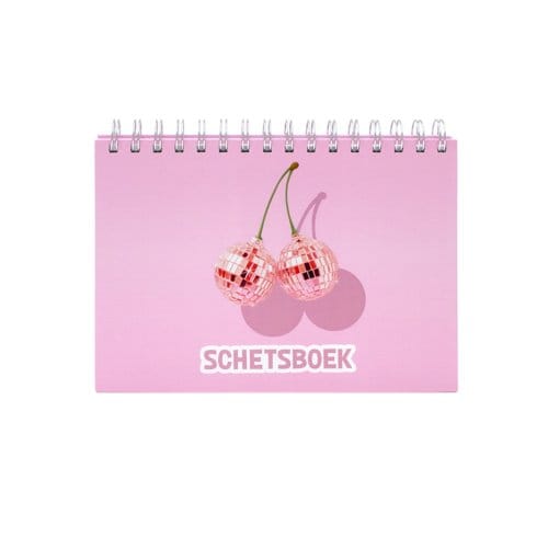 Cherry schetsboek a5 spiraal, assorti