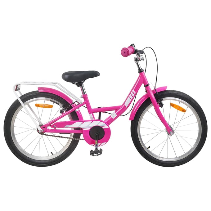 vidaXL - Kinderfiets - 18 - Inch - voor - 5-7 - jaar - oud - Roze