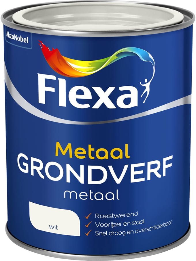 Flexa - Grondverf Voor Metaal - Wit - 750 Ml