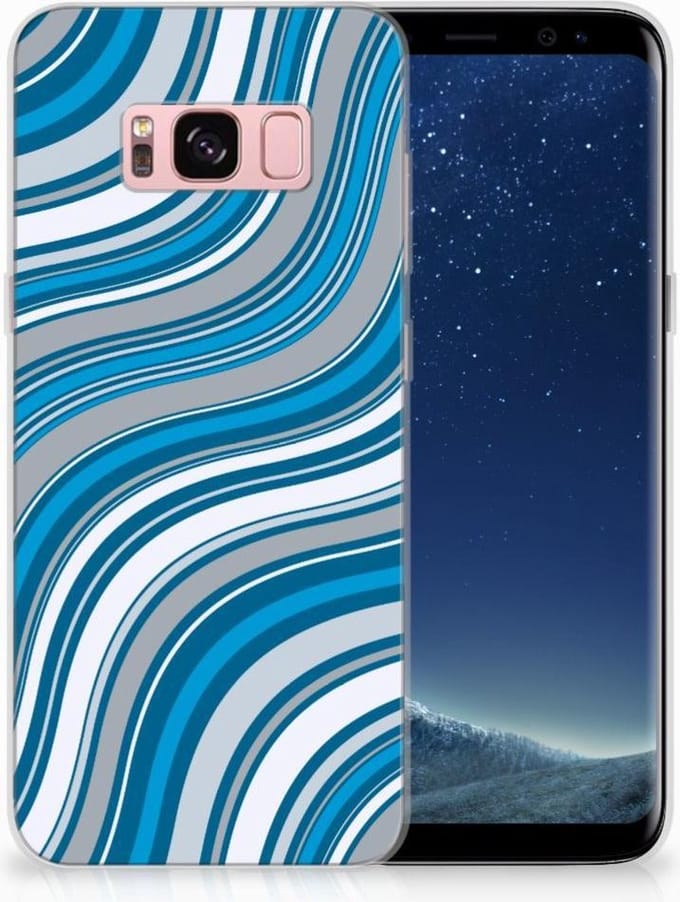 Samsung Galaxy S8 TPU bumper Waves Blue