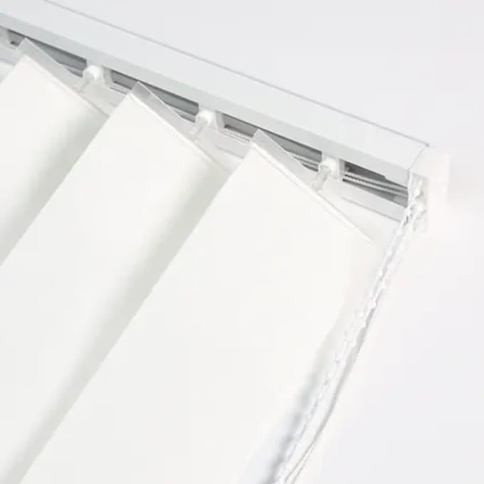 Madeco Rail 89 Mm Voor Verticale Lamellen Wit 120 Cm