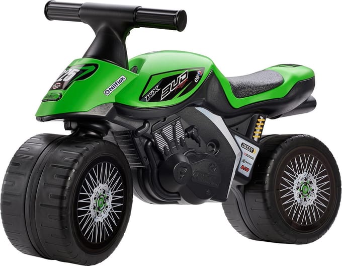 Falk Bud Baby Racing Team Moto - Unisex - Groen - Loopfiets