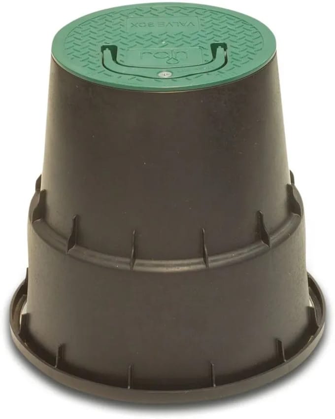 Rain Hydrantput rond PP zwart/groen