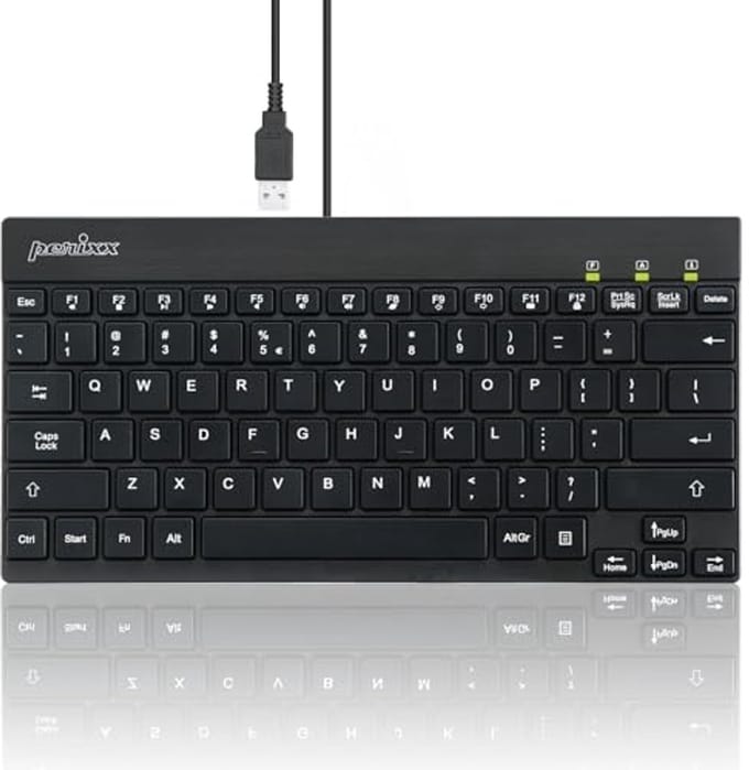 Compact QWERTY Mini-toetsenbord met USB-aansluiting