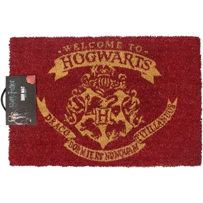 Harry Potter Officiële Welkom op Zweinstein deurmat (Rood)