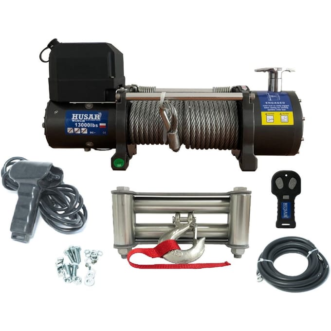 Kabellier voor montages en speciale voertuigen HUSAR WINCH BSTS13000LBS12V