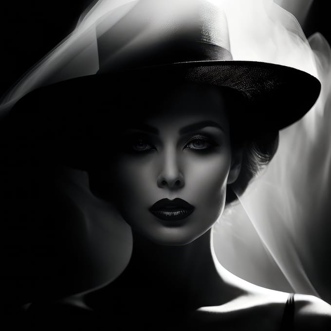 SHADOW LADY: plexiglas 60x80cm
