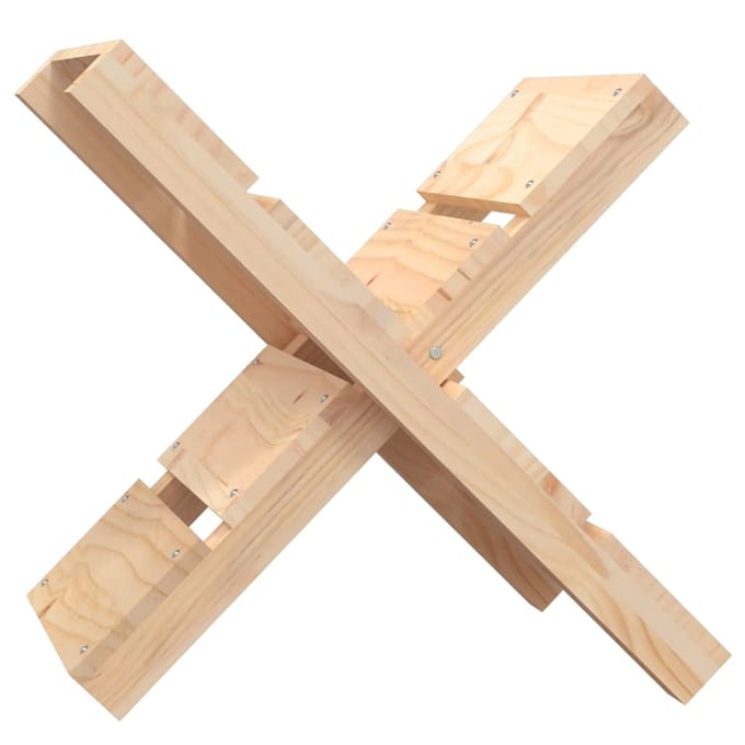 vidaXL - Houtblokhouder - 47x39,5x48 - cm - massief - grenenhout