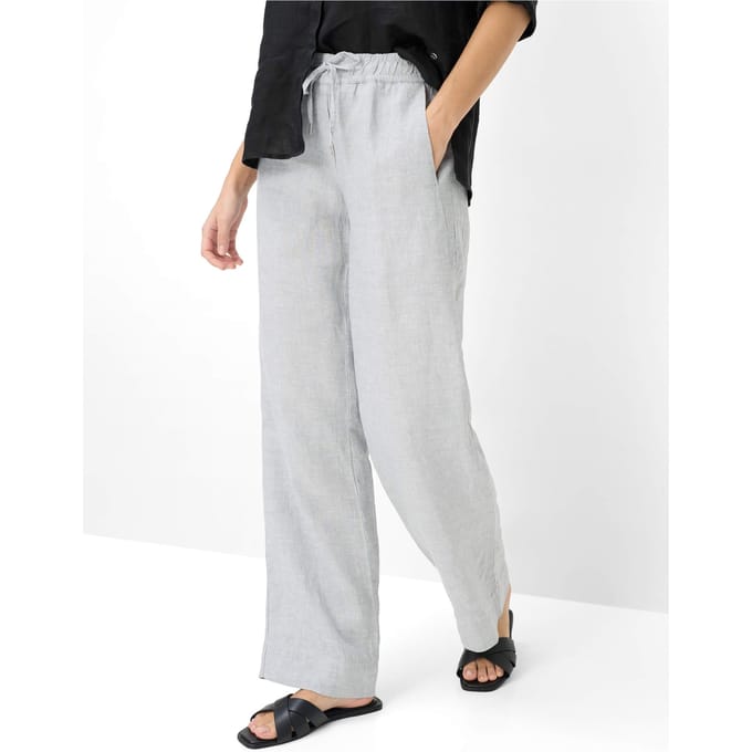 Brax Dames Broek  Style FARINA Silver Gray, lichtgrijs, maat 34L