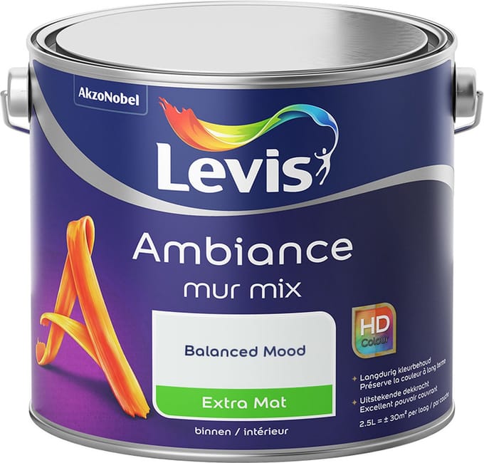 Levis - Ambiance Mur Extra Mat Mix - Balanced Mood - Mengverf - 2,5 L