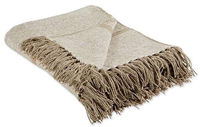 Gestreepte Woven Throw 50x60" met Pony