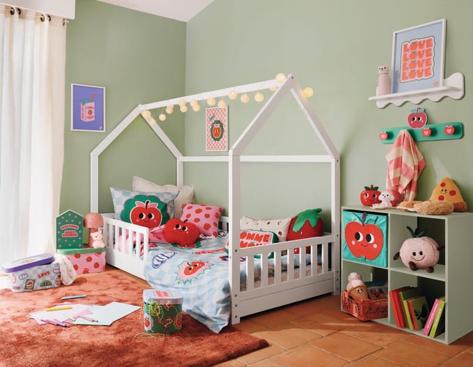 Atmosphera Kids Knuffel Appel - 18x5x28cm - Rood