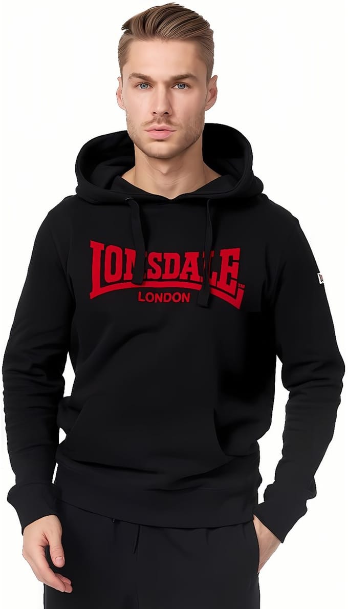 Lonsdale Hoodie Hooded One Tone Sweatshirt met capuchon, slanke pasvorm