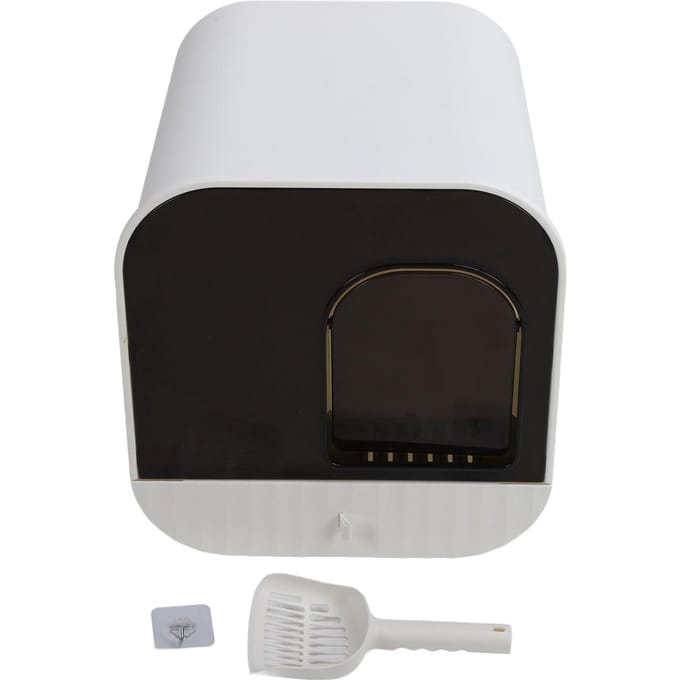 Gesloten Kattenbak Geurbeheersing Groot Overdekt Kittenbak Lade Type Kattentoilet met white