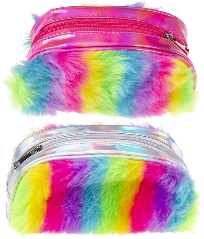 Duckiez Fluffy Regenboog Etui - 1 stuk