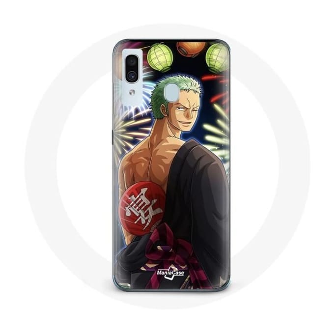 Coque - Maniacase - Samsung Galaxy A20e - One Piece Joyeux Noël - Protection - Souple noir