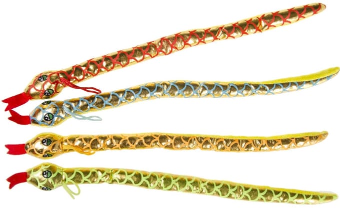 Duckiez Pluche Super Soft Slang Metallic - 24 stuks