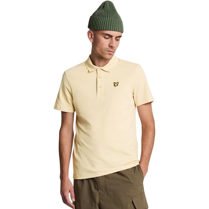 Lyle and Scott Sport SS Polo Heren Beige - Maat S