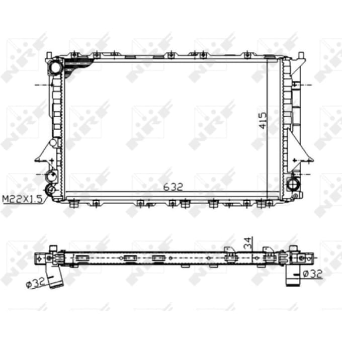 Radiator Economy Class NRF 51320A