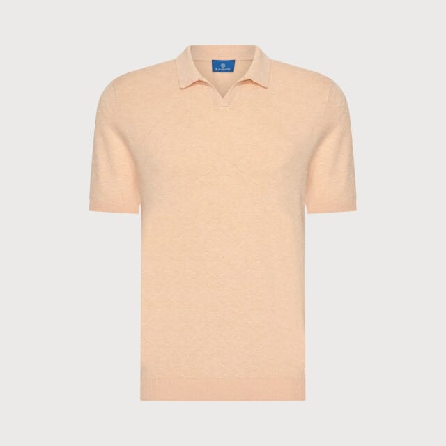 Blue Industry De structuurbreisel polo |