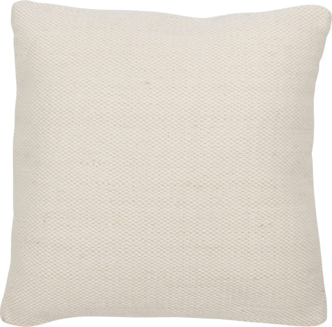 J-Line kussen Geweven - wol - creme - small