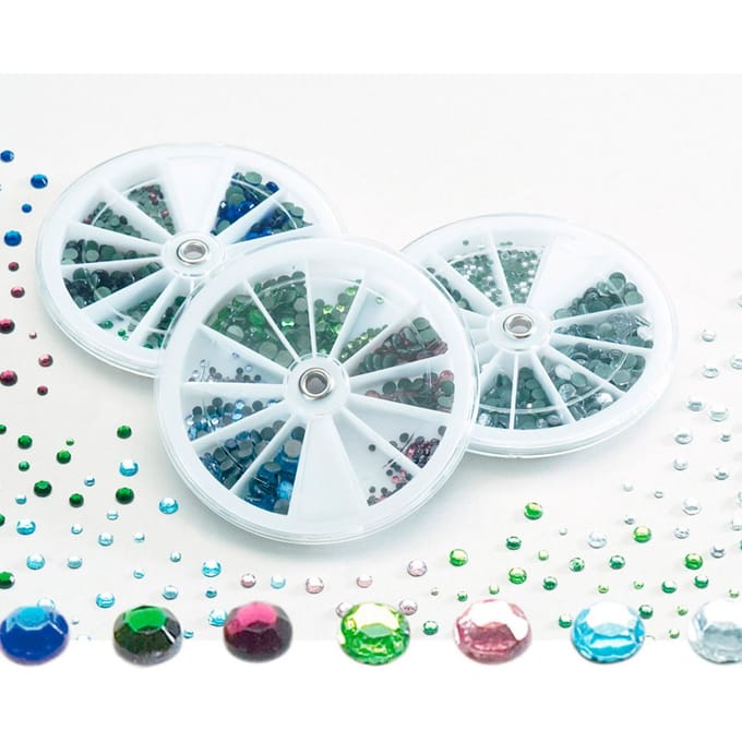 Pebaro strassstenen knutselset 2-5 mm 1440 stuks multicolor.