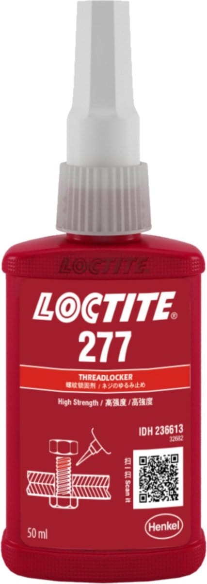 LOCTITE 277 SCHROEFDRAADBORGING ROOD 50ML EXTRA STERK