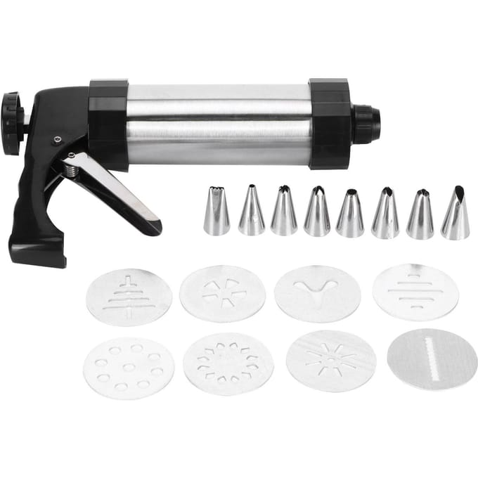 Koekjes Biscuit Maker Perskit Taart Gebak Spuitmond Taart Decoratie Gereedschap voor Keukengebruik gray