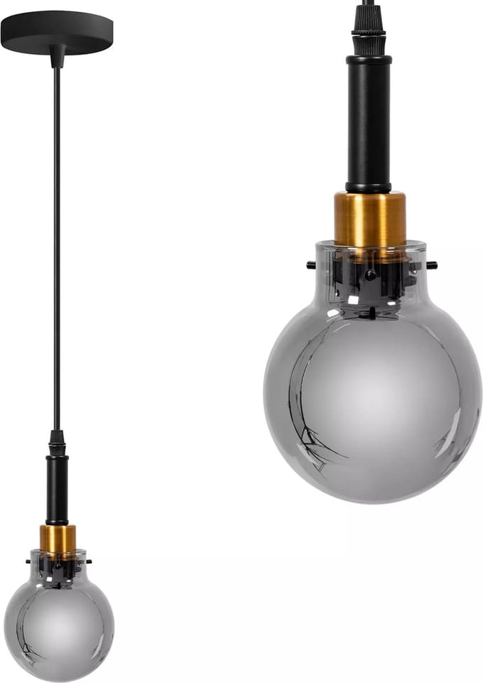 TooLight Zwart-gouden hanglamp - E14 fitting - Verstelbare hoogte - Modern design