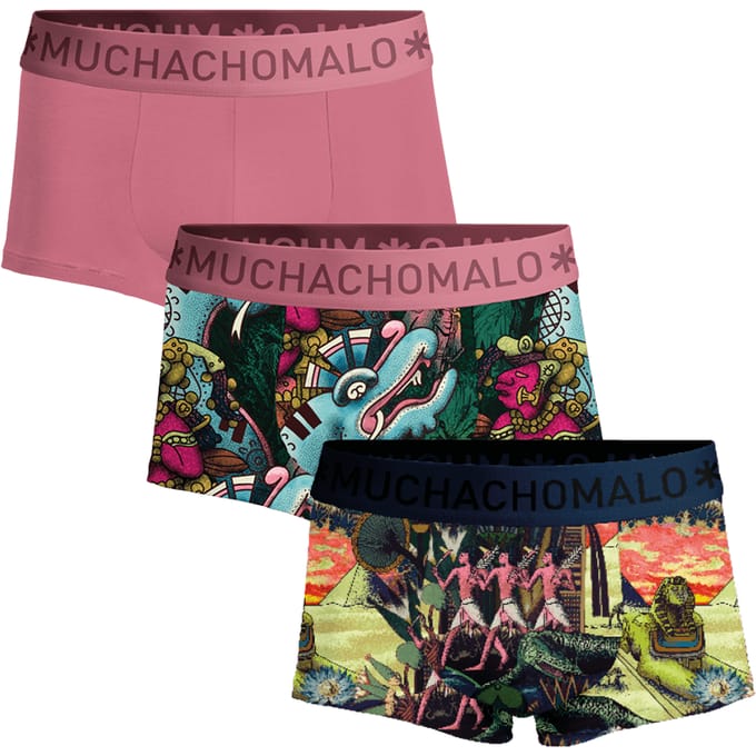 Muchachomalo Heren 3-pack trunks ancient civilizations