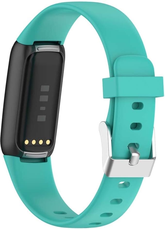 Smartwatch bandje - Fitbit Luxe - turquoise siliconen - large