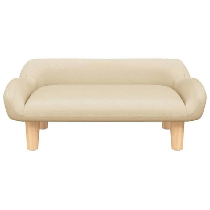 Maison Exclusive - Hondenbed crème 70x40x24 cm stof