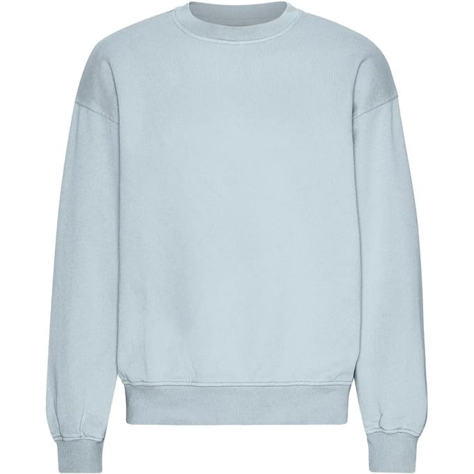 Oversized sweatshirt met ronde hals Colorful Standard Organic Powder Blue
