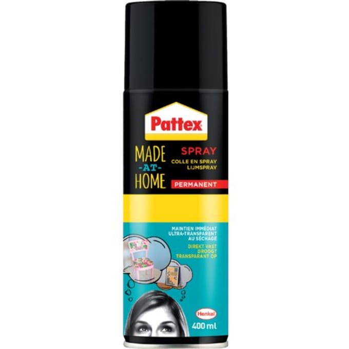 Lijmspray Pattex hobby spuitbus permanent 400ml